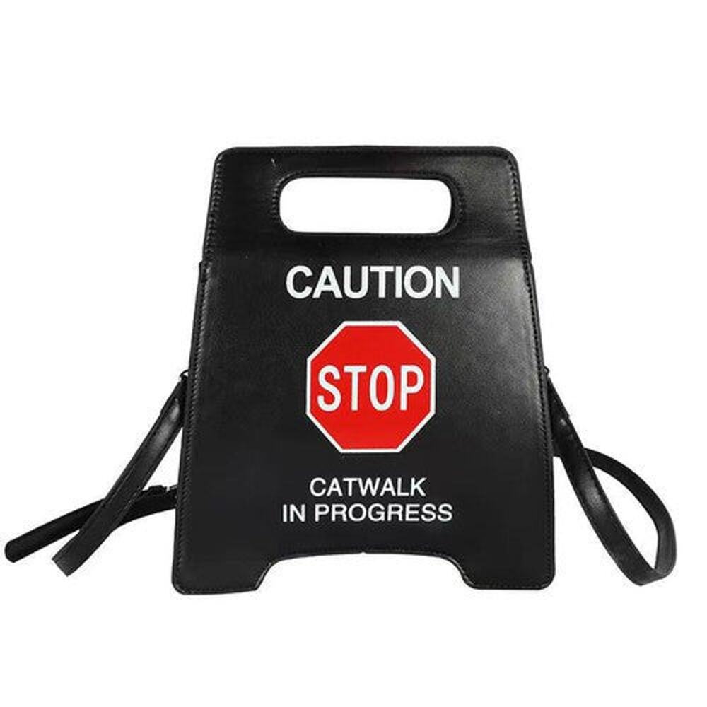 "Caution" Design Handbag - Picture 6 of 14
